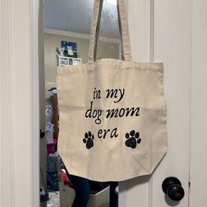 Dog Mom Canvas Tote Bag